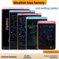 Planche à dessin d'écriture manuscrite LCD en plastique pour enfants 8.5 pouces écran en un clic compensation jouet de planche à dessin à la main