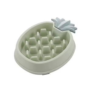 2025 Eco-Friendly Slow Food Dog Bowl Anti-Choke Sapo Tipo com Fruta Arredondada Forma à Prova de Explosão Plástico Anti-Slip Características - Product Image 4