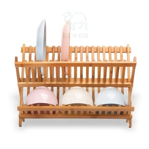 ชั้นคว่ำจานทำจากไม้ไผ่ทนทานสำหรับห้องครัว - Product Image 2