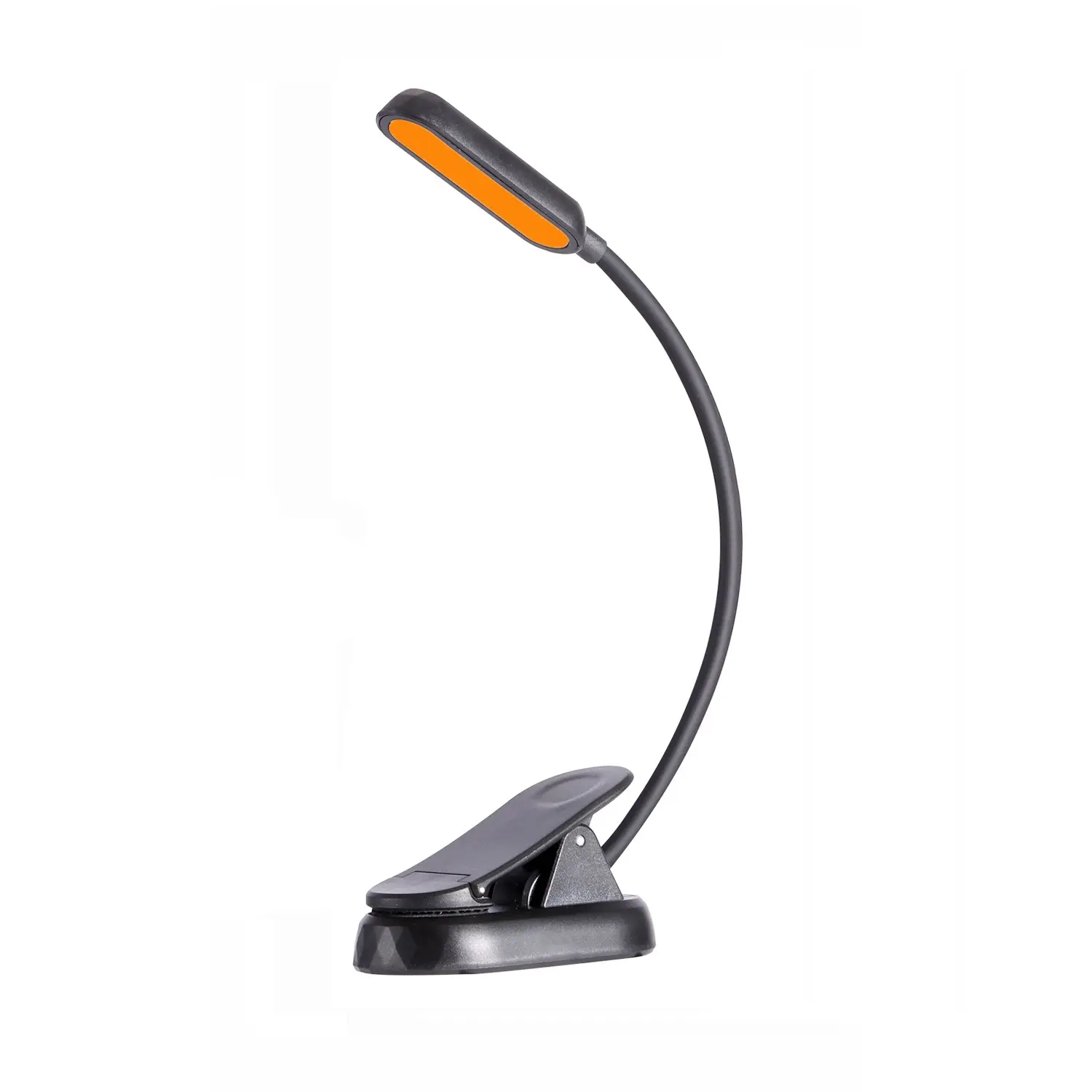 Clip on 7 Leds 3 Level Dimming Modern Rechargeable Bedside Table Lamp for Reading at Night