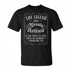 The Legend Has Officially Retired <b>Retirement</b> Women <b>T</b>-<b>Shirt</b> - Product Image 2