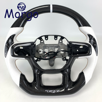 Volant de voiture en fibre de carbone forgé style tout-terrain personnalisé pour Dodge Ram 1500 3500 4500 TRX Rebel Dodge Pickup Truck