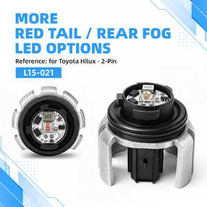 หลอดไฟท้าย LED สีแดงสำหรับโตโยต้า เวลไฟร์ ไฮลักซ์ ไฮทริม 1.9W 215LM 2 พิน - Product Image 1