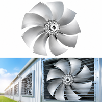 Aerodynamisches Axial-Lüfterrad aus Aluminiumlegierung, Hochtemperatur-Impeller für kommerzielle Verflüssigungseinheiten und Verdampfer