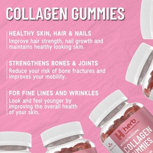 Gommes de collagène pour femmes à force extra forte 2500 mg Protéine de type IIIIV 15000 mcg Biotine Vitamine B6 B12 C D E pour les cheveux et la peau - Product Image 4