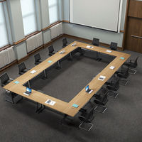 Bureau mobile moderne réglable, pliable et extensible, combinaison table et chaise de formation, table longue, bureau d'assemblage éducatif