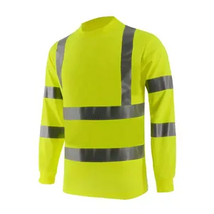 Sudadera con Capucha de Poliéster Reflectante de Alta Visibilidad con Logotipo Personalizado - Ropa de Trabajo de Seguridad con Forro Polar Cálido y Manga Larga para Construcción y Obras - Product Image 3