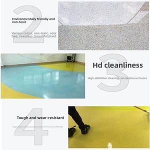 <span class=keywords><strong>Pintura</strong></span> de suelo recubierta de epoxi autonivelante, renovación de baldosas de arena coloridas, <span class=keywords><strong>cemento</strong></span> resistente al desgaste para proyectos de renovación - Product Image 6