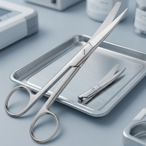 Ciseaux chirurgicaux 6flowers F4-041 11,5 cm en acier inoxydable, instrument de chirurgie générale manuel, classe I, certifié CE ISO 2015 - Product Image 3