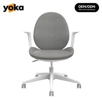 Chaise de bureau ergonomique pliable colorée, respirante, avec dossier solide, pivotante, sur roulettes, pour la maison et le salon