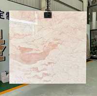 Dalle de marbre rose crème, pierre naturelle, marbre poli moderne, imperméable, écologique, durable, pour les murs intérieurs de villas, d'hôtels et d'appartements