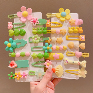 Spot enfants pince à cheveux en résine automne et hiver petites filles barrettes latérales mignon filles bébé chapeaux 2024 nouveau épingles à cheveux cadeau - Product Image 2