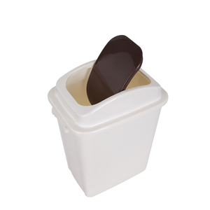 20 30 liter swing top plastic trash can dustbin for home - Product Image 6