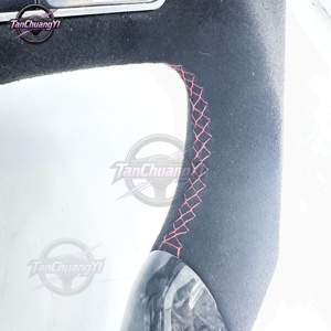 Volante in Fibra di Carbonio per Auto, Bestseller per <span class=keywords><strong>Audi</strong></span> A3 (8P) <span class=keywords><strong>Sportback</strong></span>, A4 (B8) Avant, A5 (8T), A6 (C6), A8 (D3), Q5 (8R) - Product Image 6