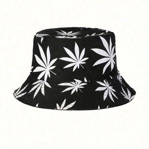 New Printed Double-sided Fisherman's <b>Hat</b> Sun Visor Personalized Custom Style Men's and Women's Fashion Bucket <b>Hats</b> - Product Image 6