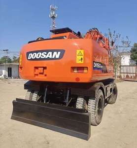 Excavatrice hydraulique Doosan de roue DH150W-7 en vente Excavatrice Doosan DH150W-7 d'occasion de qualité parfaite - Product Image 1
