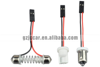 JIACHI Accessoires universels de lecture d'intérieur de voiture Led T10 BA9S W5W C5W 6/9/12/15/18/24SMD Options Plafonniers Lampe dôme