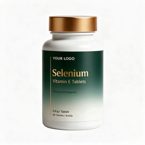 Tabletas de Selenio 60mcg y Vitamina E <span class=keywords><strong>85mg</strong></span> con Fórmula Personalizada, Suplemento Antioxidante de Levadura de Selenio para la Salud Inmunológica, Fabricante OEM - Product Image 1
