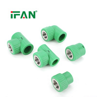 Raccords PPR en acier inoxydable de haute qualité IFAN, 20-110 mm, raccord en T SS201, pour l'eau chaude, pour la construction