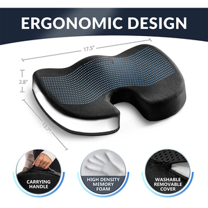 Cojín de Asiento con Gel Mejorado de Bambú para <span class=keywords><strong>Silla</strong></span> de Escritorio, Cojín de Gel Premium + Espuma Viscoelástica para <span class=keywords><strong>Silla</strong></span> de Oficina - Product Image 5