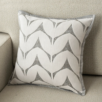 Coussin carré moderne en chenille style nordique, housse de coussin de luxe léger pour salon, canapé, sans rembourrage, café, chevet, moderne