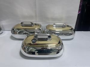 Ensemble de 3 casseroles isothermes modernes 4,5L 5,5L 6,5L – Chauffe-plats thermiques pour les fêtes de prestige du Moyen-Orient - Product Image 6