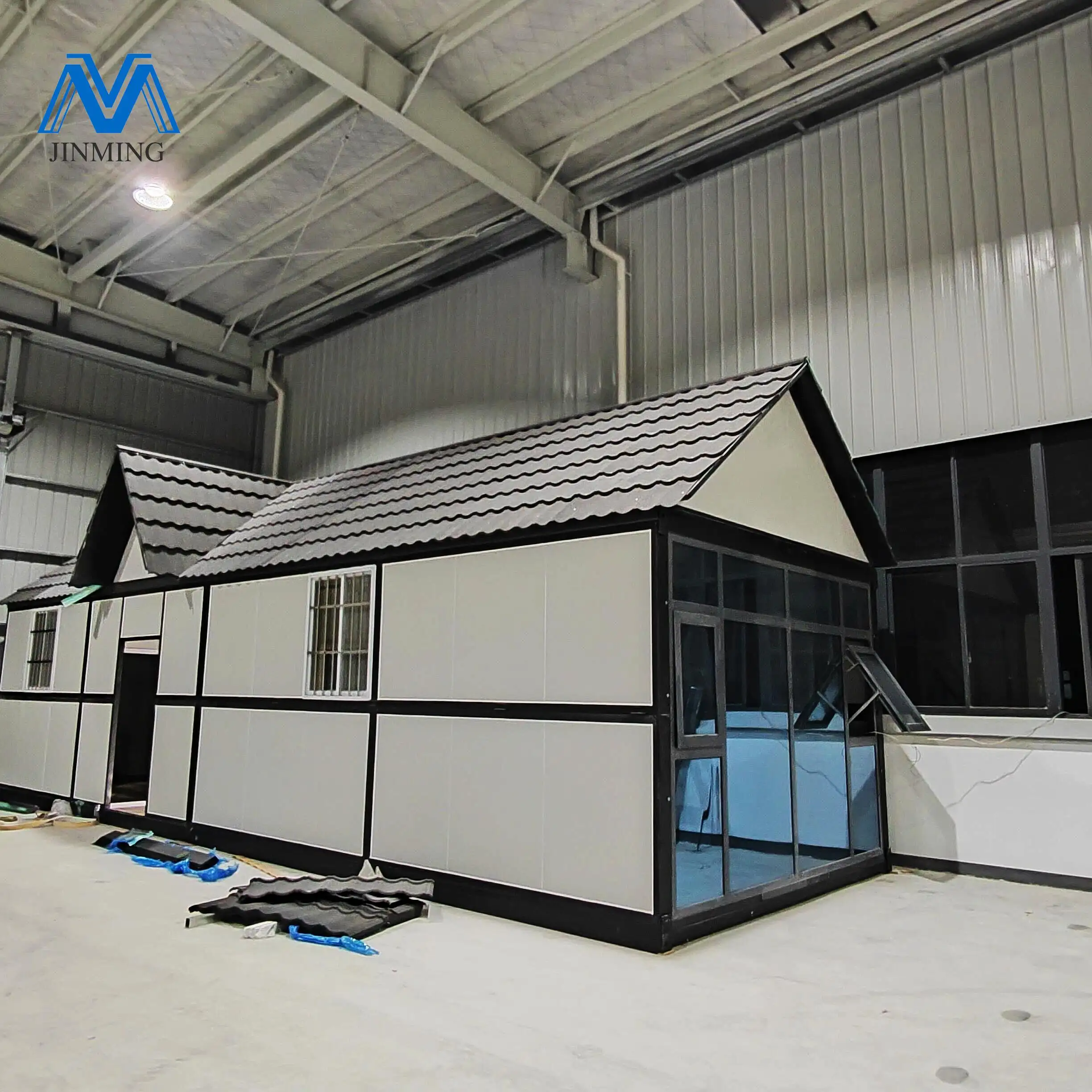 Tam Giác Nhà Chi Phí Thấp Modular Nhà Có Thể Gập Lại Nhà Với Nhà Bếp Phòng Tắm Màu Đen Nhỏ Prefab Container Nhà