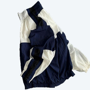 <span class=keywords><strong>Giacca</strong></span> a vento da uomo <span class=keywords><strong>oversize</strong></span> Vintage Street Jacket a contrasto bianco e nero con cerniera in poliestere - Product Image 4