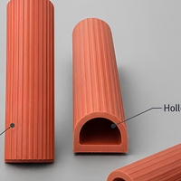 Bande d'étanchéité en silicone moulée profil D creux, longueur enroulée pour fenêtres, appareils électroménagers et automobile