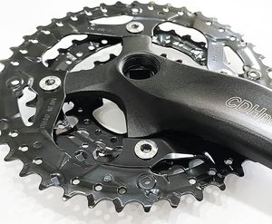 Juego de brazos de manivela <span class=keywords><strong>MTB</strong></span> 104 BCD Square Taper <span class=keywords><strong>bielas</strong></span> de bicicleta de montaña 152mm 165mm 170mm - Product Image 6