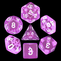 Dés en acrylique transparent polyédriques pour D&D, jeux de société ou de cartes – Lot de dés en gros pour Dungeons and Dragons