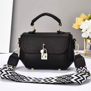 Chic Leather Handbags Girls Simple Plain Color Crossbody Shoulder Bag Waterproof PU Hand Bag - Product Image 4
