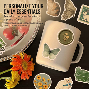 Natural Aesthetics Adhesive Vinyl <b>Waterproof</b> <b>Stickers</b> for Guitars Skateboards Helmets Trolley Cases and Books - Product Image 3