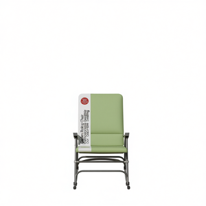 Sedia a dondolo da giardino in tessuto con telaio in acciaio, seduta da esterno dal design contemporaneo - Product Image 1