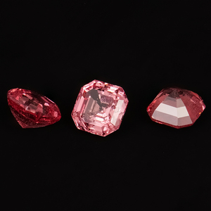 Piedras Preciosas Cultivadas Artificialmente Muy Raras, Padparadscha, Calidad VVS, Corte Accsher, Color Rosa Natural, Nunca se Deslustran con el Pasar del Tiempo - Product Image 5