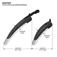 Nouveaux modèles de garde-boue de vélo faciles à installer, garde-boue en plastique pour vélo, pièces de vélo