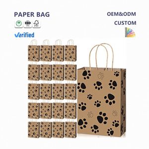 Bolsa de Compra de Papel Kraft Reciclable y Biodegradable de Alta Calidad con Asas de Estilo Clásico para Uso en Supermercados - Product Image 1