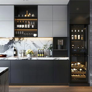 Mutfak dolabı <span class=keywords><strong>Foshan</strong></span> komple mutfak dolabı seti özelleştirilmiş mutfak dolabı küçük mutfak için basit tasarım - Product Image 1