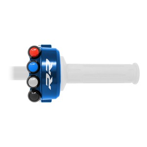 Copertura del comando dell'acceleratore con interruttore integrato nel manubrio per BMW S 1000 RR (Blu) - Product Image 6