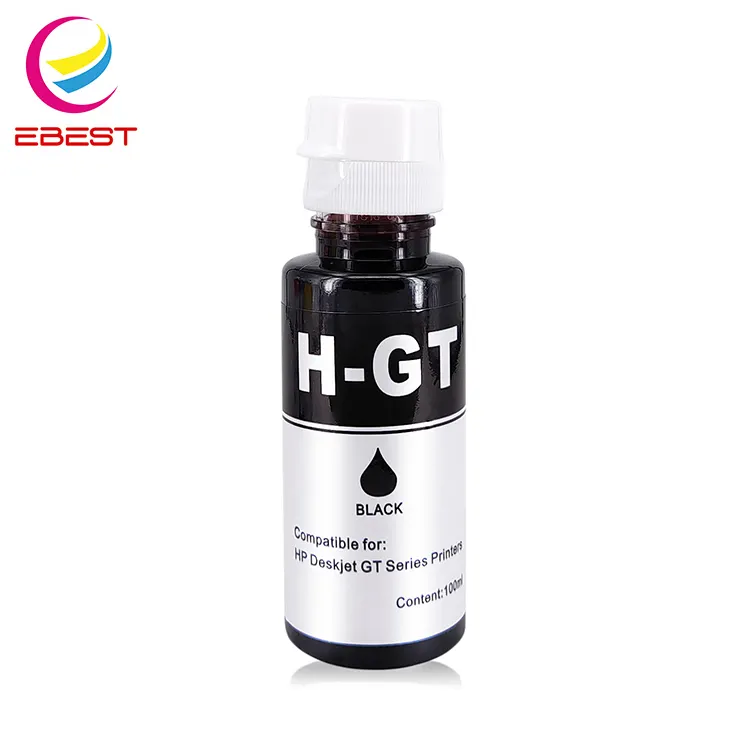 EBEST-botella de tinta para impresora HP Deskjet GT 5810, botella de tinta de tinte prémium de Color de impresión a granel, compatible con fábrica, venta al por mayor, serie 5820