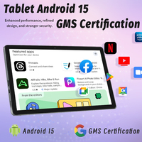 Nueva Tablet Android 15 de 10.95 Pulgadas con Pantalla IPS LCD 1280x800, 12GB de RAM, 128GB de ROM Expandible, Octa Core, WiFi 2.4G y 5G para Oficina