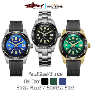 Montre de plongée automatique Heimdallr 300m 62MAS Vintage Lumineuse Étanche Saphir Acier Inoxydable Calendrier Plongeur Prospex SBDX019 - Product Image 3