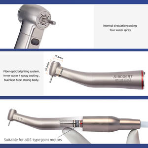 Nha khoa Contra góc 1:5 tăng tốc độ tay khoan với nội bộ phun nước vòng màu đỏ cho FG burs chất lượng hàng đầu - Product Image 3