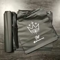 Sacs en plastique transparents à fermeture éclair givrés en CPE recyclé, personnalisés avec logo imprimé, auto-scellants, pour vêtements, chaussettes et chaussures, vente en gros