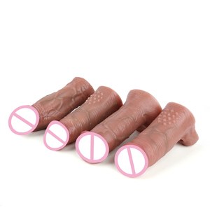 SXXY manchon d'agrandissement du pénis masculin de la peau réutilisable manchon de pénis de haute qualité pour les hommes anneau de verrouillage du <span class=keywords><strong>sperme</strong></span> pour retarder l'éjaculation - Product Image 2