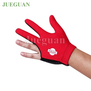 Fabricantes al por mayor Anti desgaste 3 dedos Guantes de billar Guantes de Taco de billar para zurdos y diestros - Product Image 1
