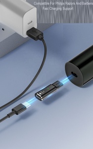 Adaptador <span class=keywords><strong>de</strong></span> conector <span class=keywords><strong>de</strong></span> aleación <span class=keywords><strong>de</strong></span> aluminio cargador tipo C para maquinillas <span class=keywords><strong>de</strong></span> afeitar <span class=keywords><strong>Philips</strong></span> cortapelos adaptador <span class=keywords><strong>de</strong></span> conector <span class=keywords><strong>de</strong></span> carga - Product Image 6