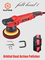 Pulidora Orbital Aleatoria de Doble Acción PLATYPUS 9211 de 21mm y 6 Pulgadas, 1000W, con Mango Largo y Velocidad Variable para Coche, Venta al por Mayor