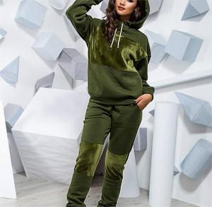 Survêtement personnalisé pour <span class=keywords><strong>femme</strong></span> en <span class=keywords><strong>velours</strong></span>, survêtement deux pièces pour <span class=keywords><strong>femme</strong></span>, survêtement de <span class=keywords><strong>jogging</strong></span> en <span class=keywords><strong>velours</strong></span> pour <span class=keywords><strong>femme</strong></span>, survêtement pour <span class=keywords><strong>femme</strong></span>, ensemble de survêtement pour <span class=keywords><strong>femme</strong></span> - Product Image 3