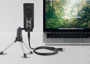 <span class=keywords><strong>K680</strong></span> USB Condenser Ghi Âm Microphone Được Xây Dựng Trong Điều Khiển Âm Lượng - Product Image 3